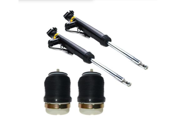 2x โช้คอัพหลัง + 2x ด้านหลังถุงลมสปริงสำหรับ Audi A6 S6 4F C6 2004-11 4F0616032L 4F0616032K 4F0616001J
